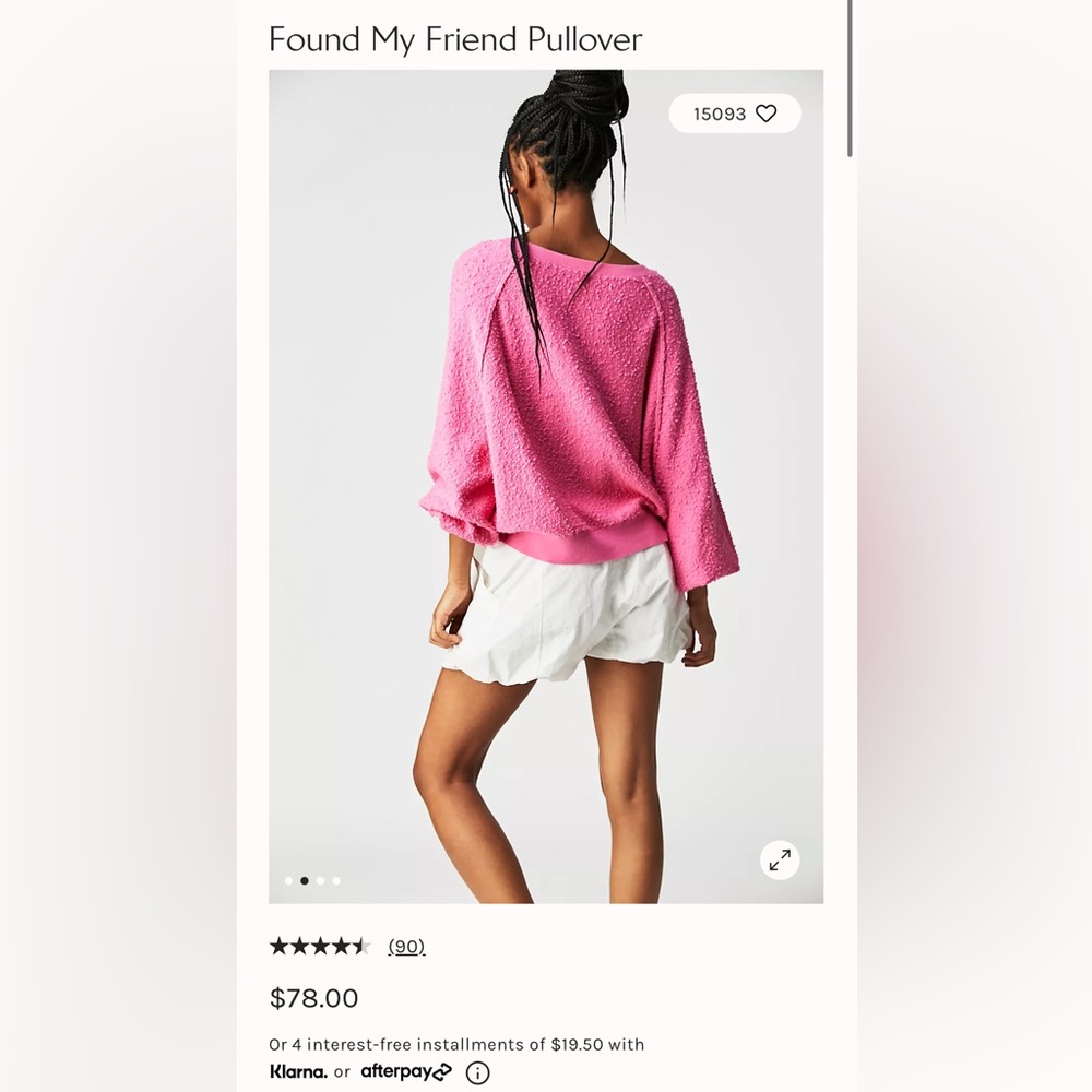 Found my friend pullover Free People